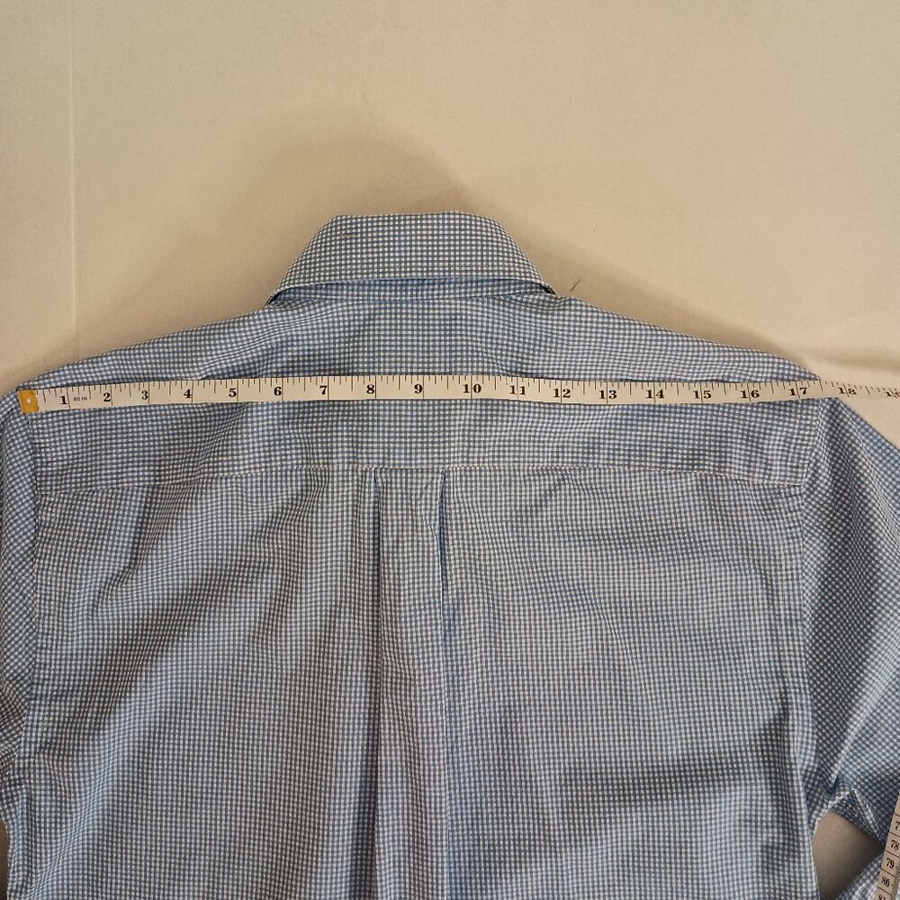 Vineyard Vines Blue & White Check Button-Down Cooper Shirt Men’s XS Cotton EUC - Picture 9 of 14